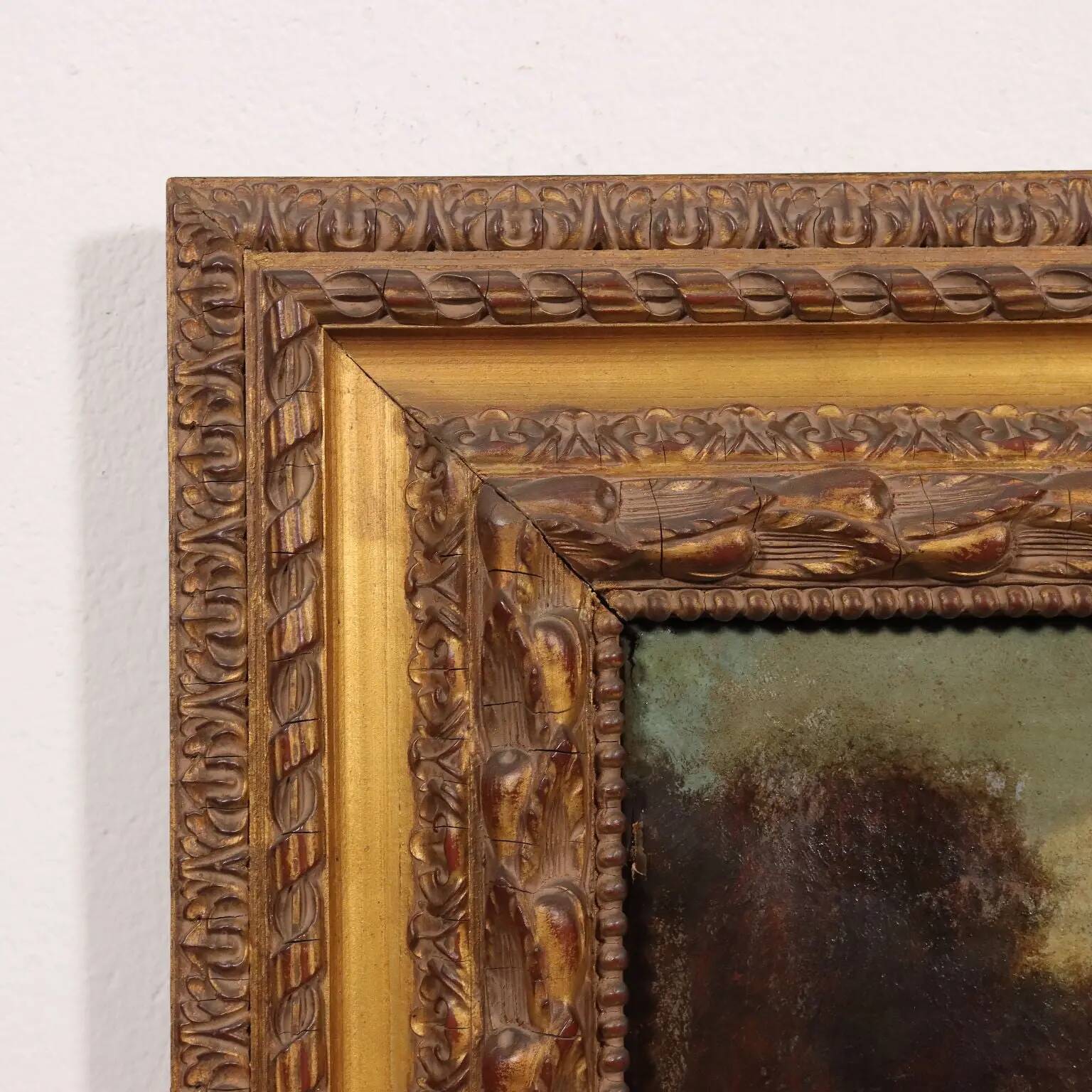 Oil on canvas, religious subject, Italy 17th-18th century.