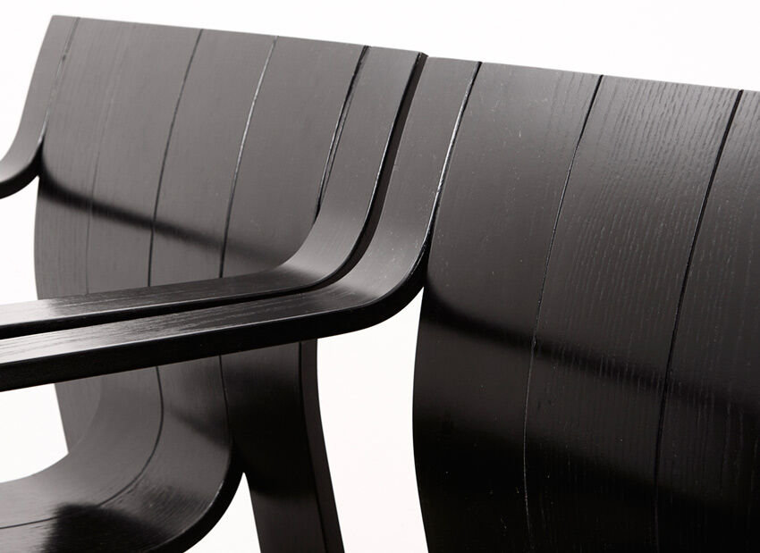 Gijs Bakker set of 4 strip armchairs for Castelijn, 1974