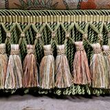 Paire de fauteuils Napoléon III en tissu Etro, France, fin XIXe