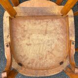 Set of 7 Baumann bistro chairs in light beech