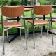Ensemble de 8 chaises en skaï 1970