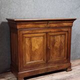 Buffet a doucine époque Louis Philippe en ronce de noyer