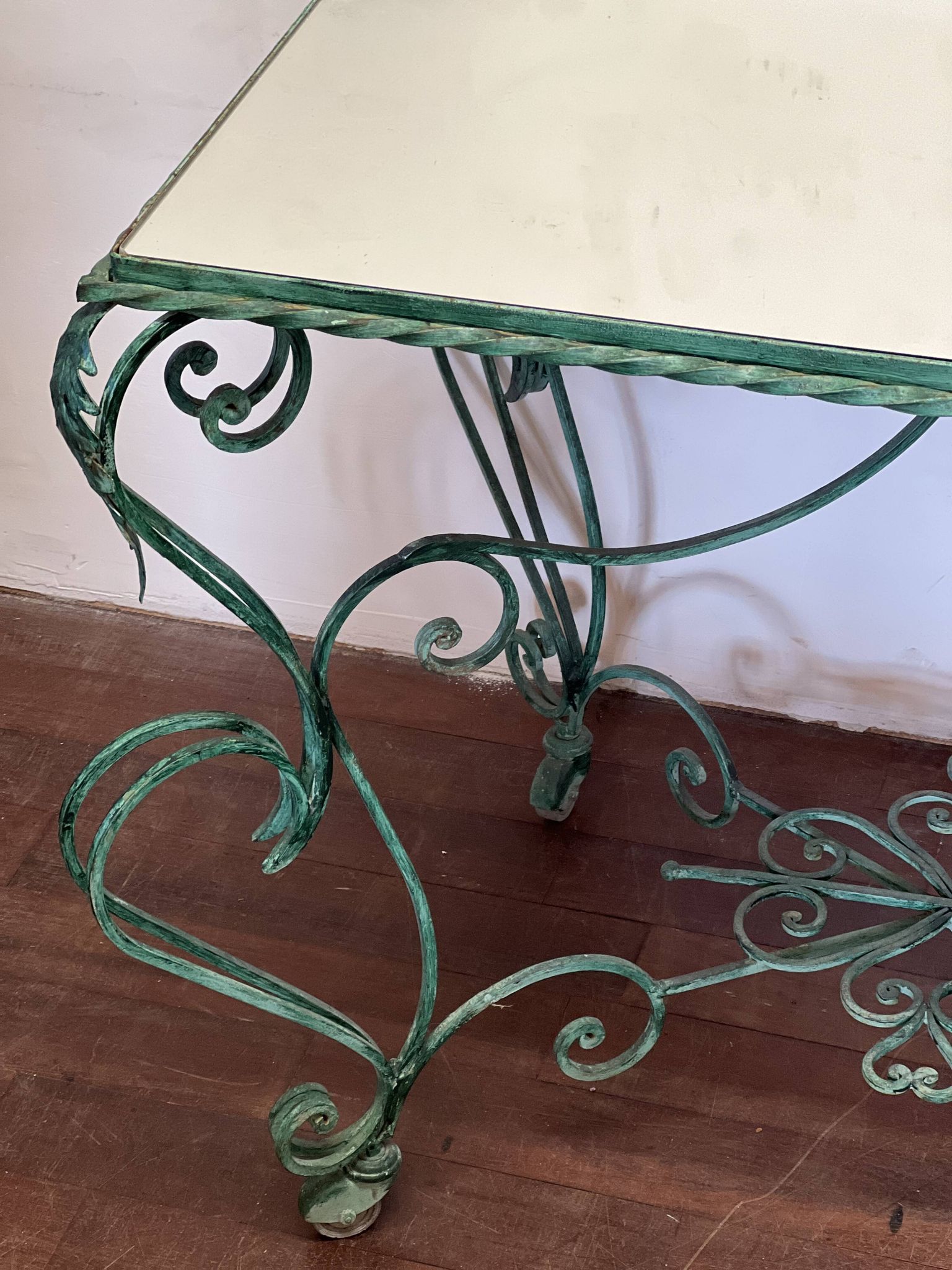 50s wrought iron table