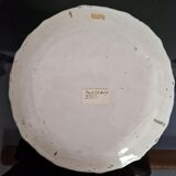18th century Bordeaux earthenware plate – Polychrome tulip decoration