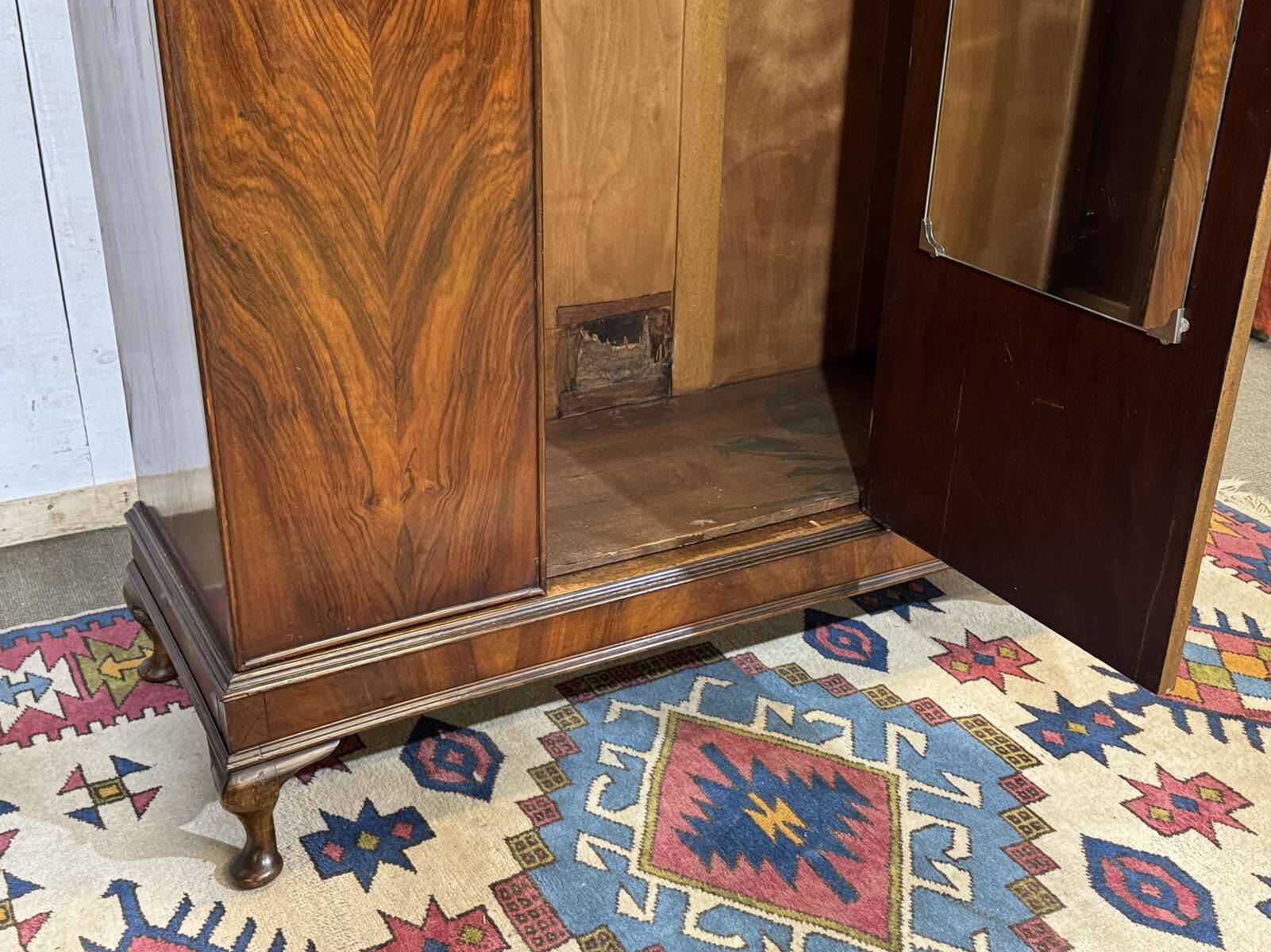 English wardrobe from the 1930s in walnut.
