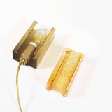 Brass & Amber glass glass wall lights by Vitrika – Model Atlactic