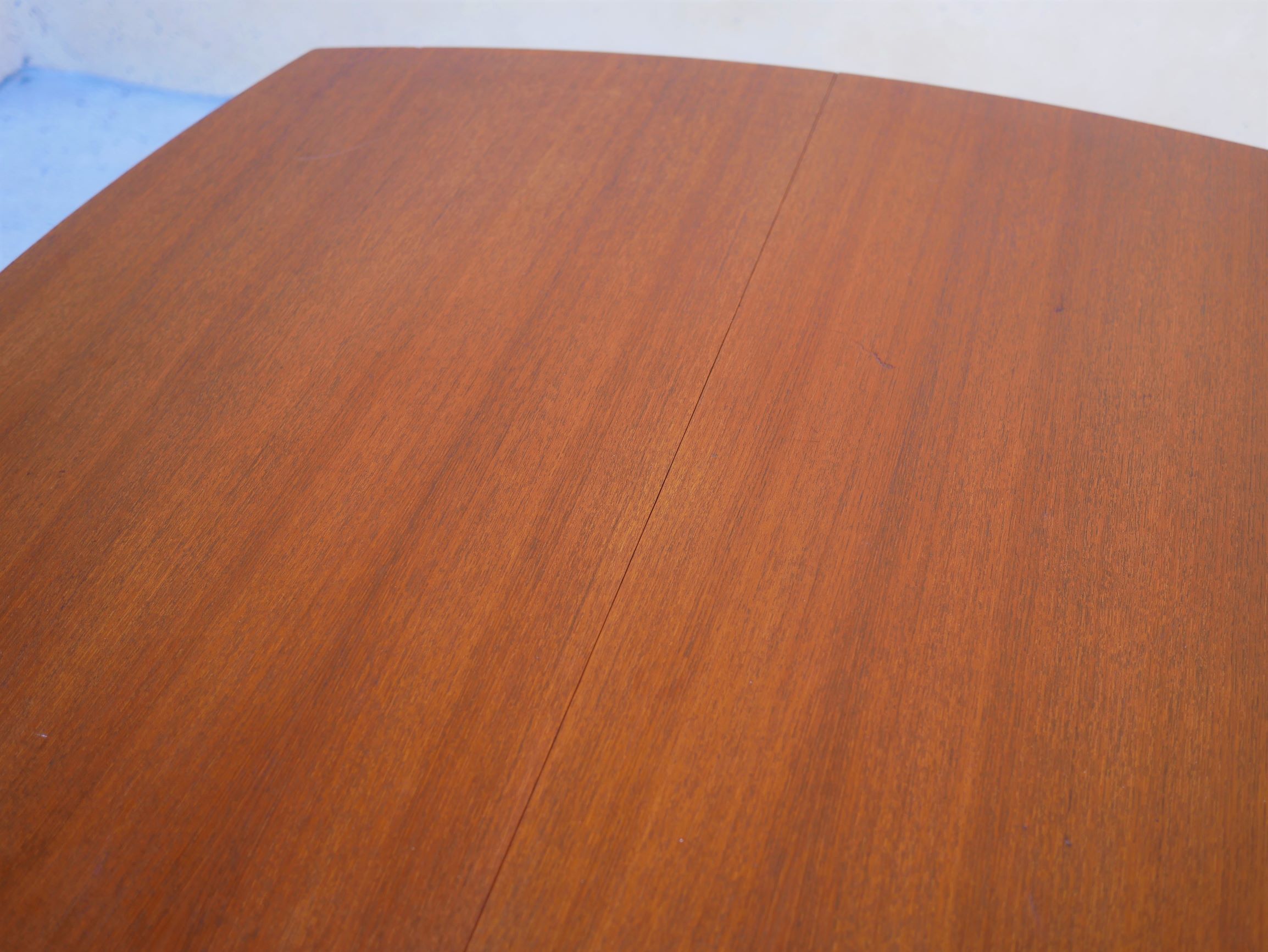 Scandinavian dining table extendable teak by Henry Walter Klein