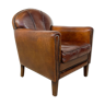 Vintage sheep leather armchair Ede