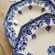 6 assiettes creuses terre de fer Longchamp Rouen XIXe siècle
