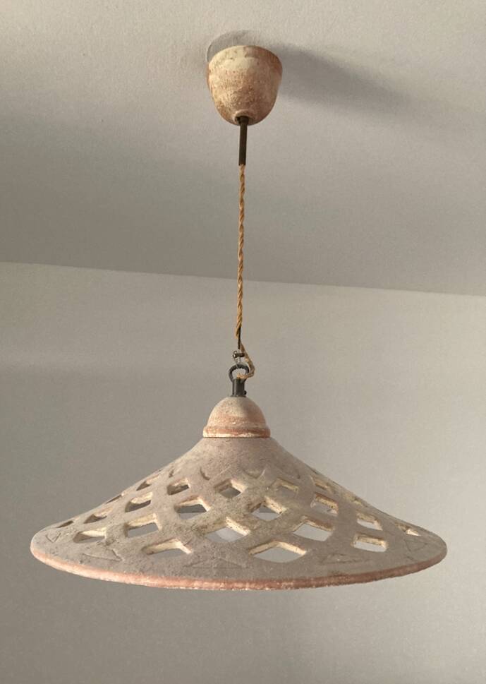 Terracotta light fixture