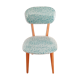 Vintage 1950s bistro chair revisited Petit Pan fabric