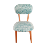 Vintage 1950s bistro chair revisited Petit Pan fabric