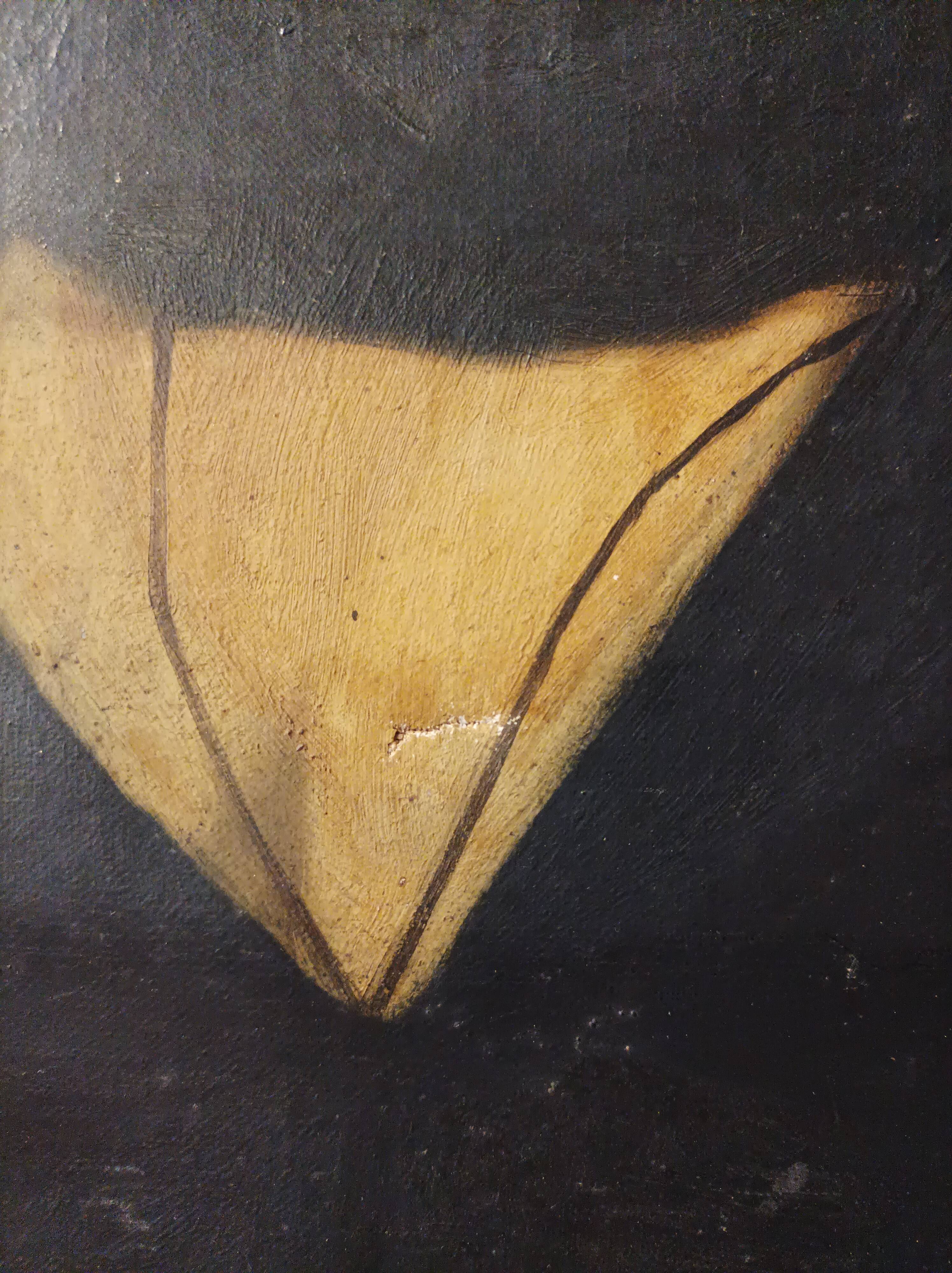 Oil on canvas Portrait of a man English School XIXth