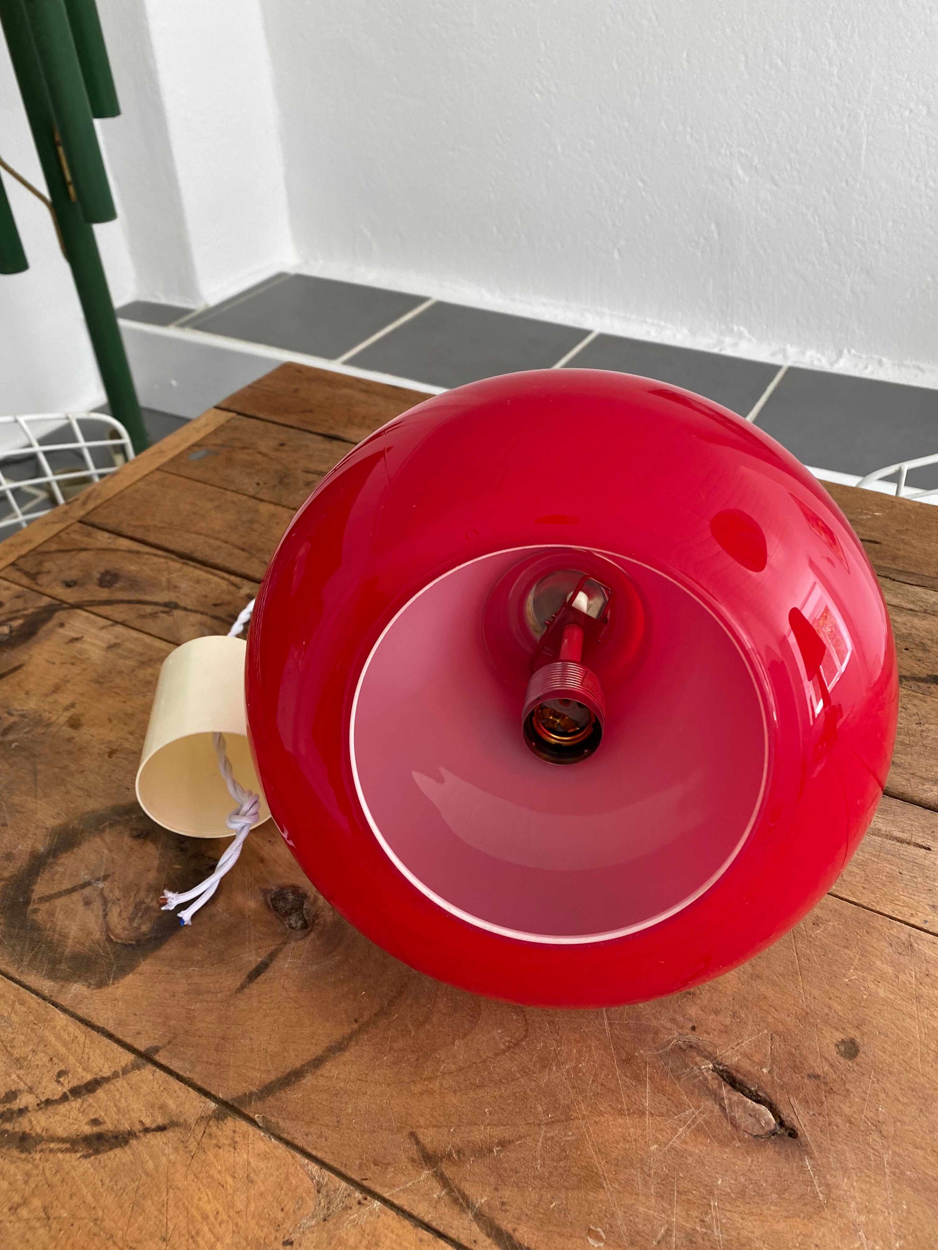 70s vintage opaline suspension