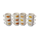 12 cups vintage Mill of Wolves decoration autumn leaves