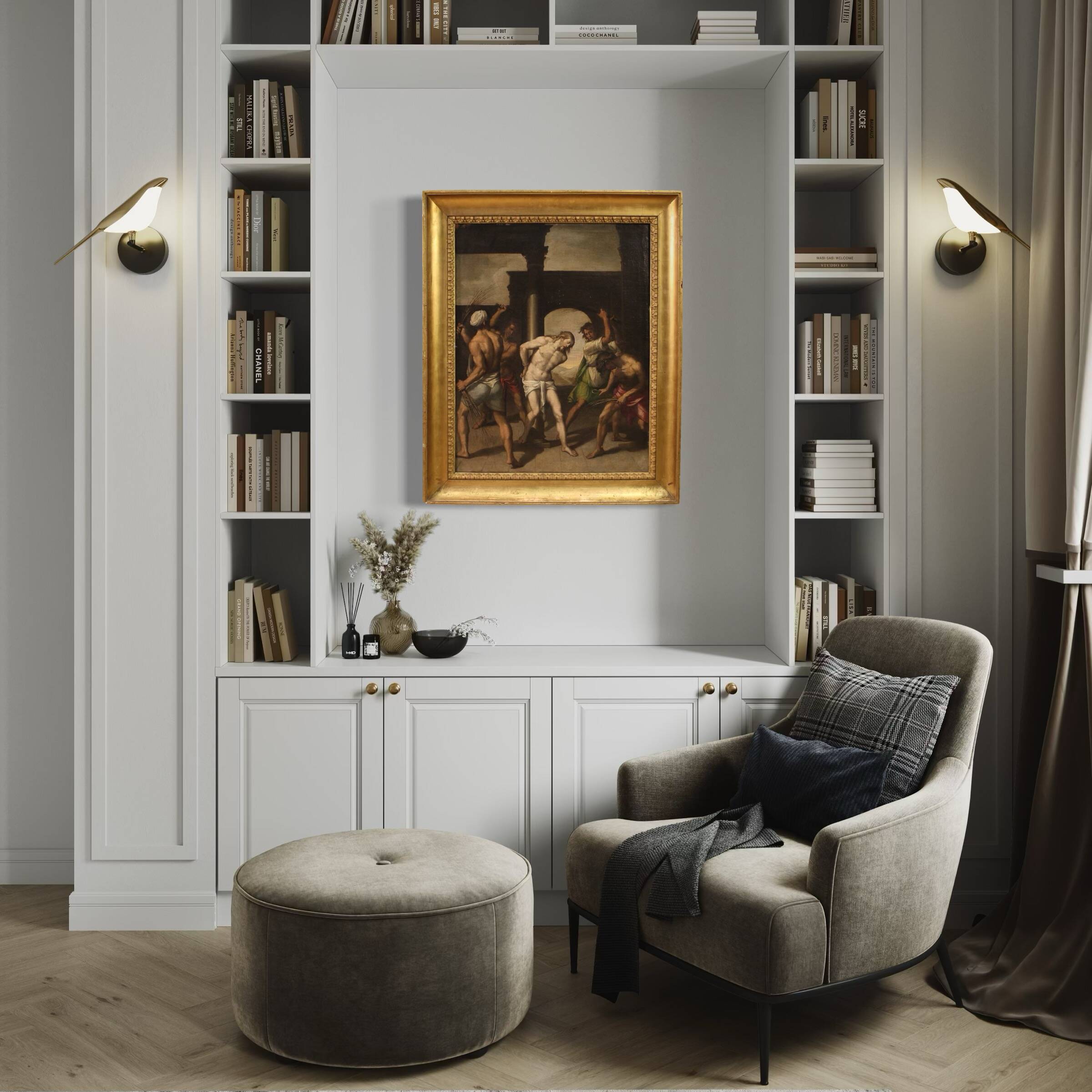 17th century Italian painting, Flagellation of Christ