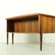 Bureau Boomerang en palissandre du milieu du siècle, années 1960