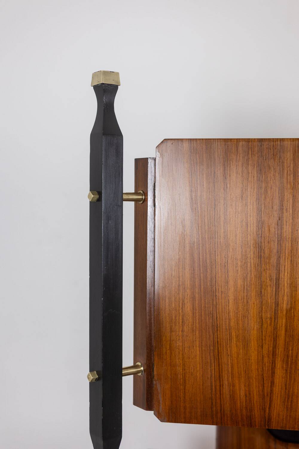 Pair of Italian cabinets in teak veneer. 1960s.