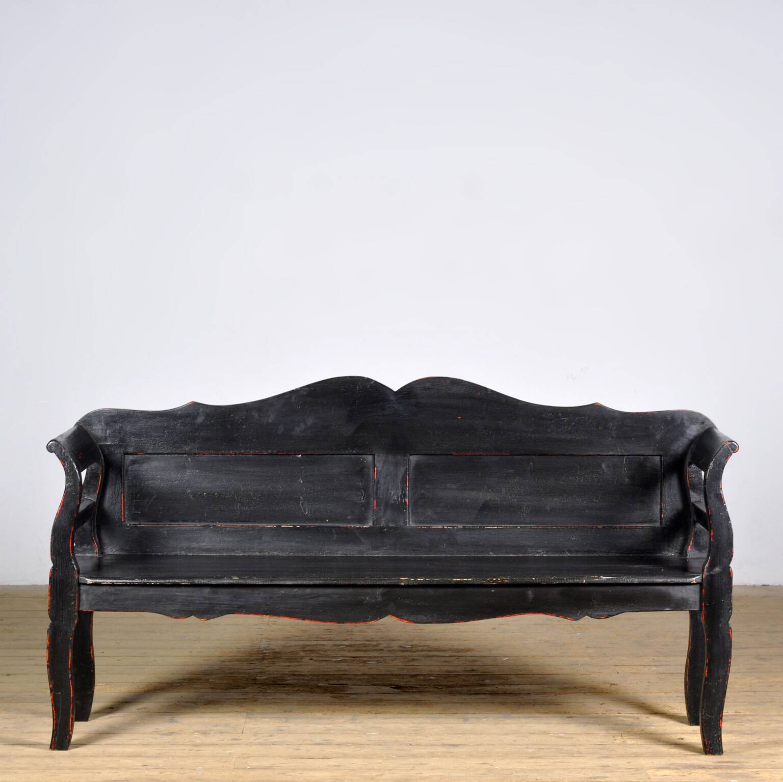 Antique pine bench, 1900s