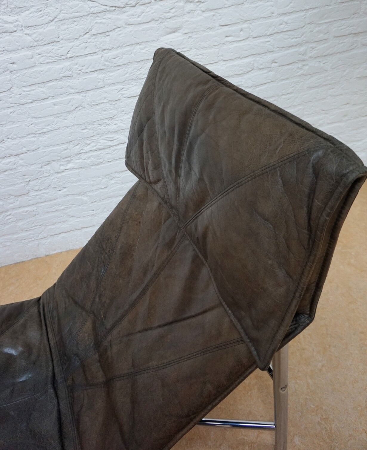 Swedish Leather Skye Lounge Chair by Tord Björklund for Ikea, 1970s