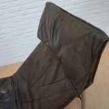 Swedish Leather Skye Lounge Chair by Tord Björklund for Ikea, 1970s