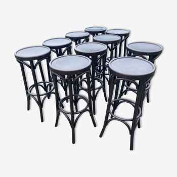 Set of 10 bar stools