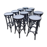 Set of 10 bar stools