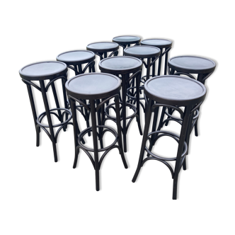 Set of 10 bar stools