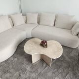 Table basse nuage travertin