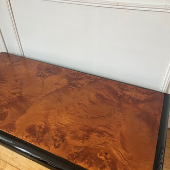 Vintage elm burl coffee table
