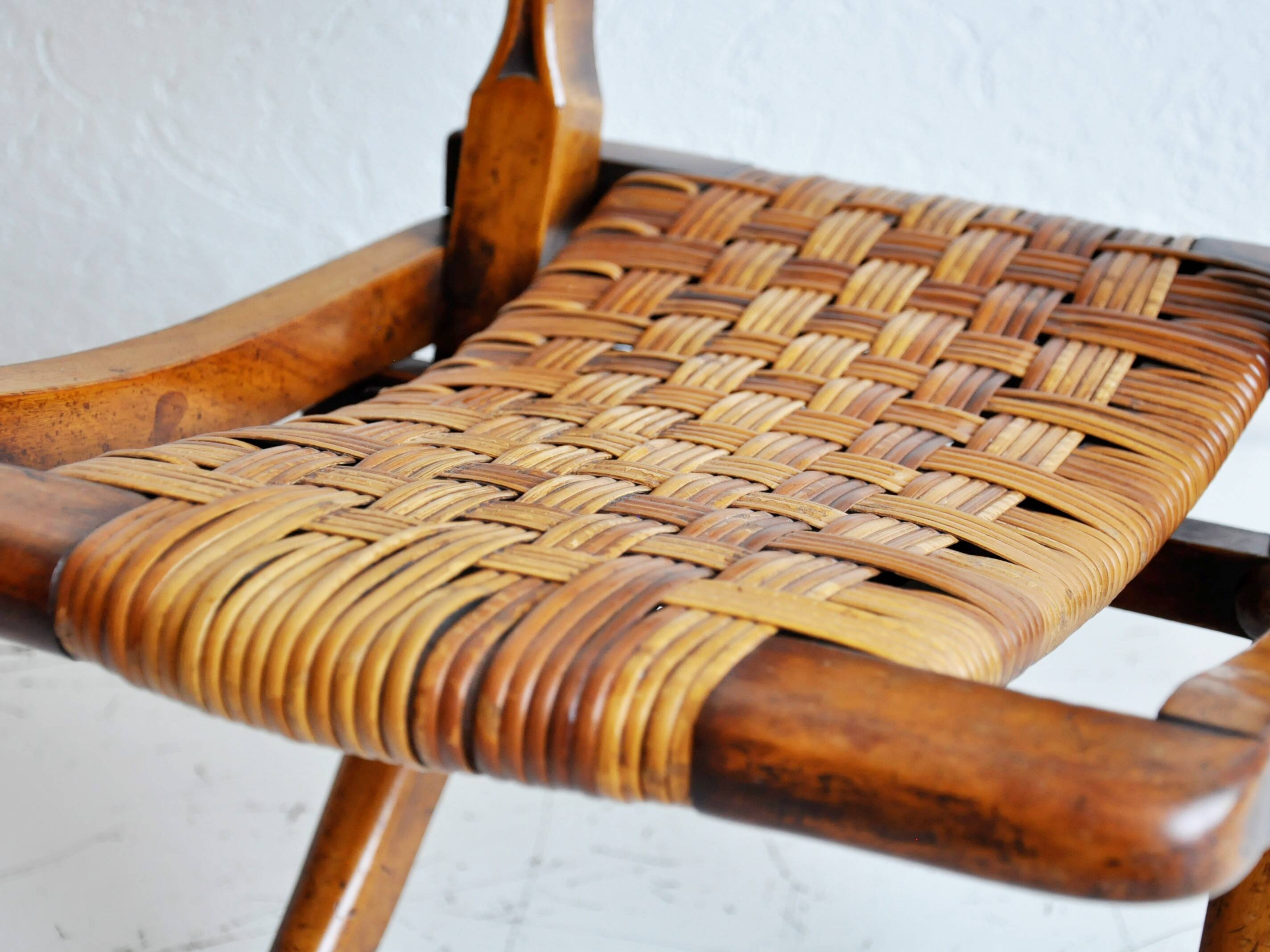 Antique rattan chair