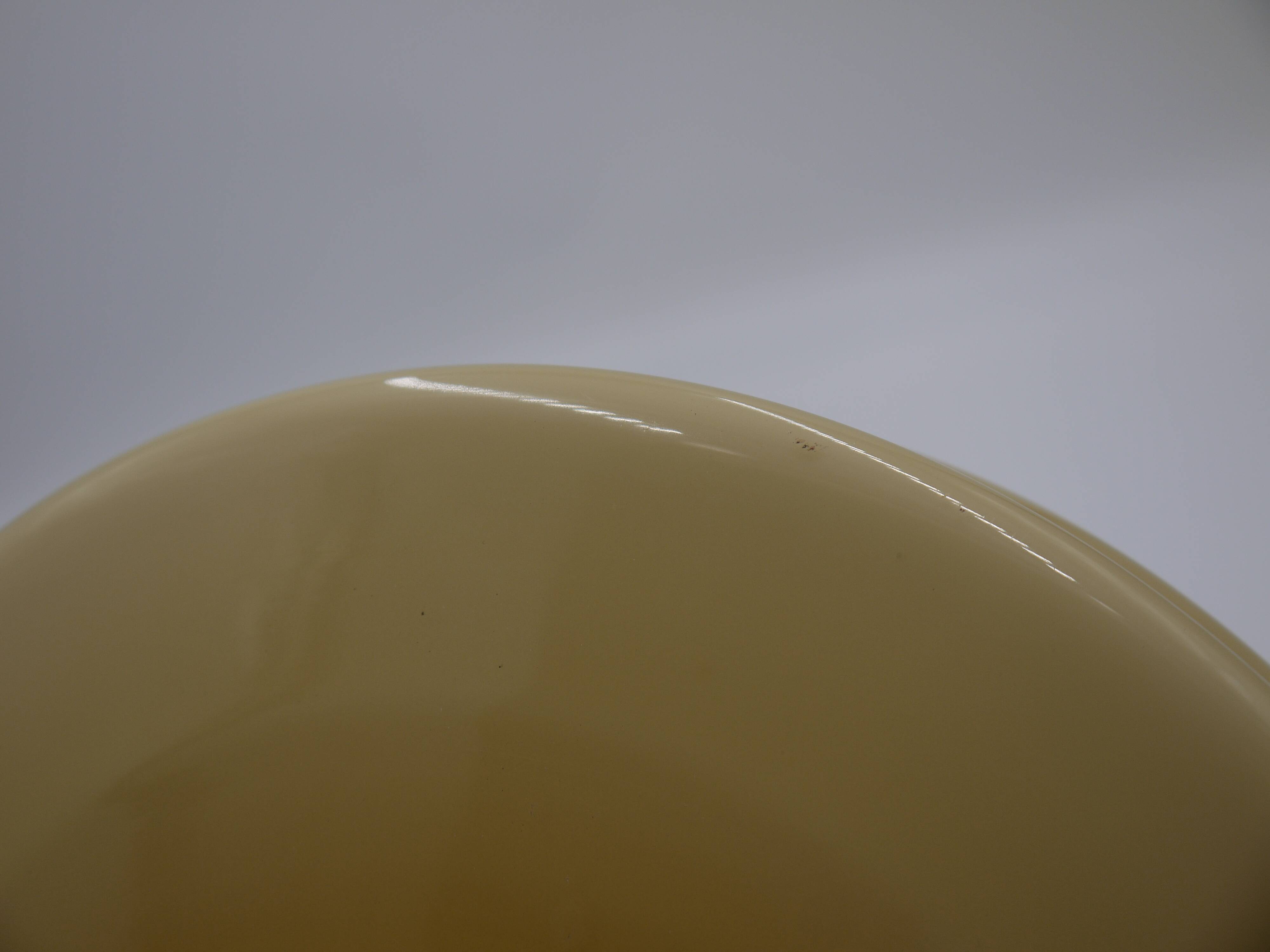 Yellow glass lampshade