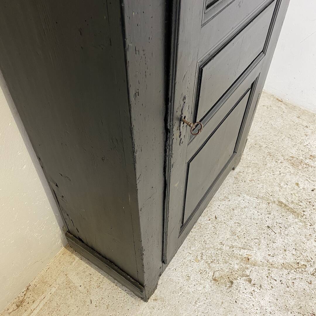 19th century solid wood bonnet cupboard