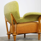 F109 lounge furniture with armchair and matching sofa by Theo Ruth for Artifort 1950