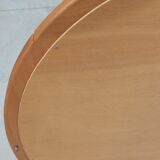 Round elm mirror, 80's