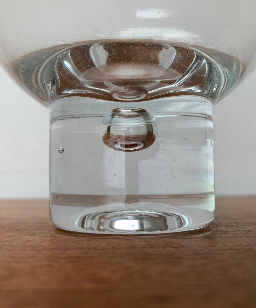 Vintage Italian glass bubble vase