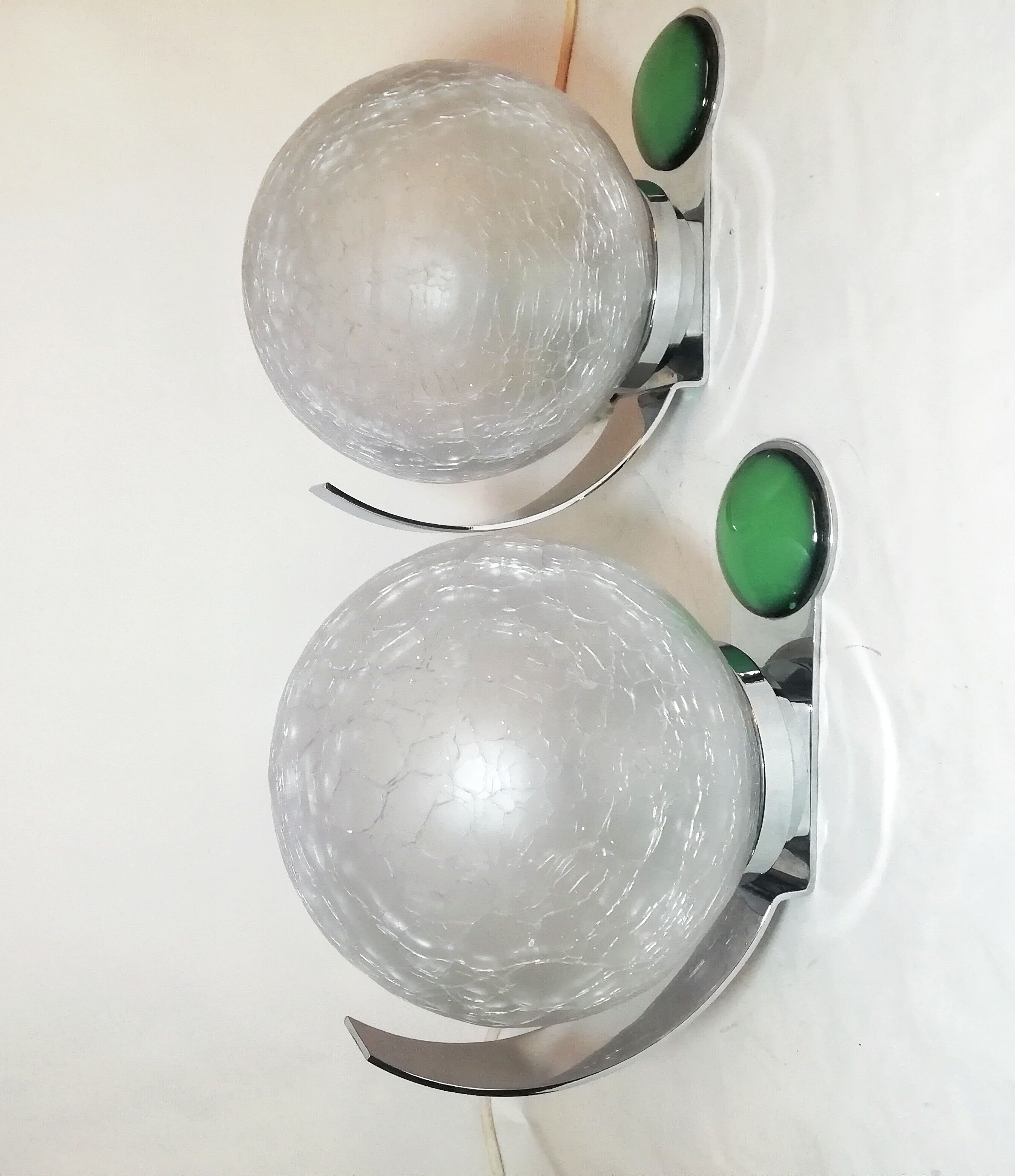 Pair of Murano glass wall light