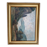Sea and mountain landscape
