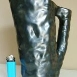Glazed ceramic pitcher, design from the 50s/60s, signed "La Poterie Perigordine"