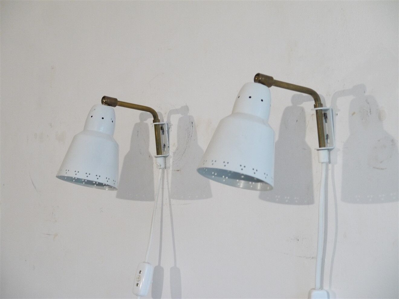 Paire d'appliques vintage 1950