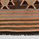2x5 Salmon Brown Geometric Kilim Rug, 80x170Cm