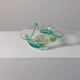 Vintage mid-century artisanal glass catchall.