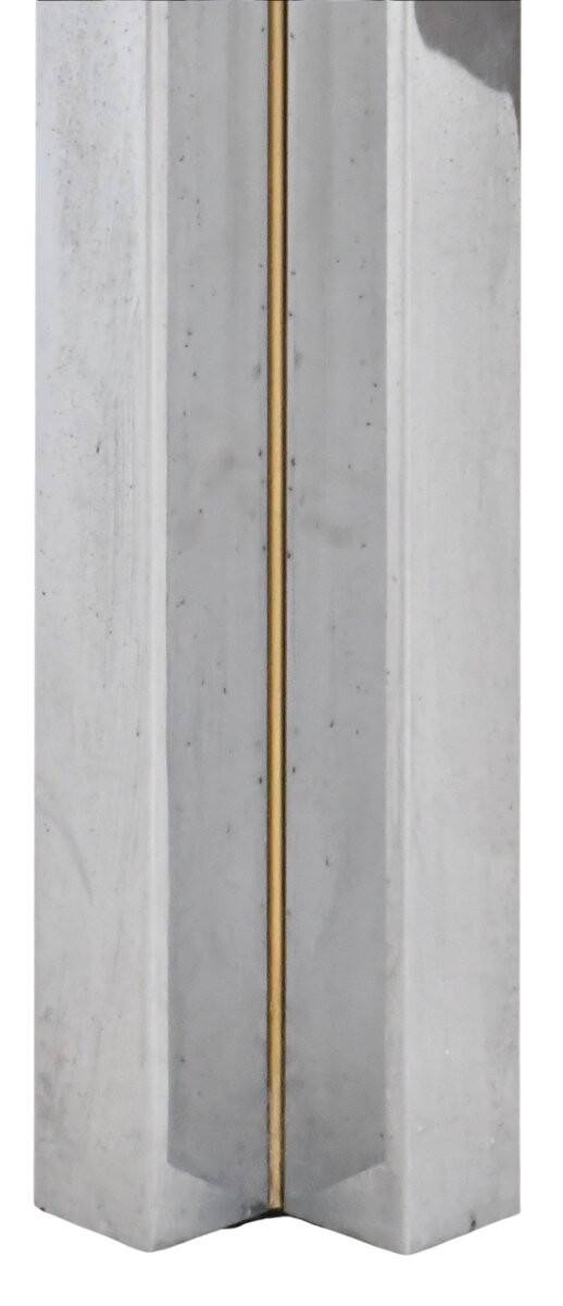 Rectangular console in brushed steel. Guy Lefèvre for Maison Jansen.