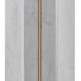 Rectangular console in brushed steel. Guy Lefèvre for Maison Jansen.