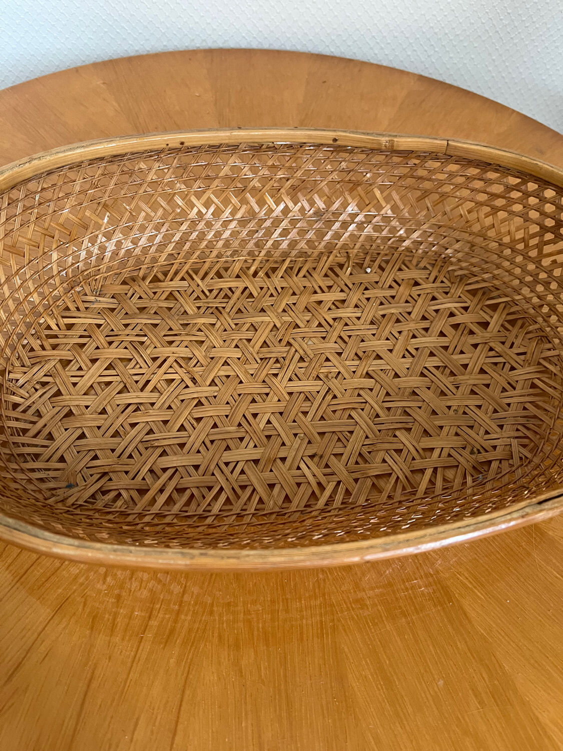 Vintage wicker basket