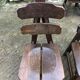 6 brutalist chairs in solid oak
