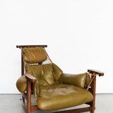 Jean Gillon "Jangada" Lounge Chair & Ottoman for Italma Wood Art, 1968