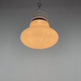 1960s Metal & Milk Glass Pendant Light, Italy