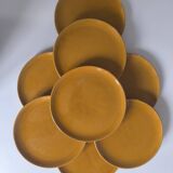 Set of 8 ceramic plates from Vallauris