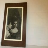 Teak photo frame my reflection in the mirror